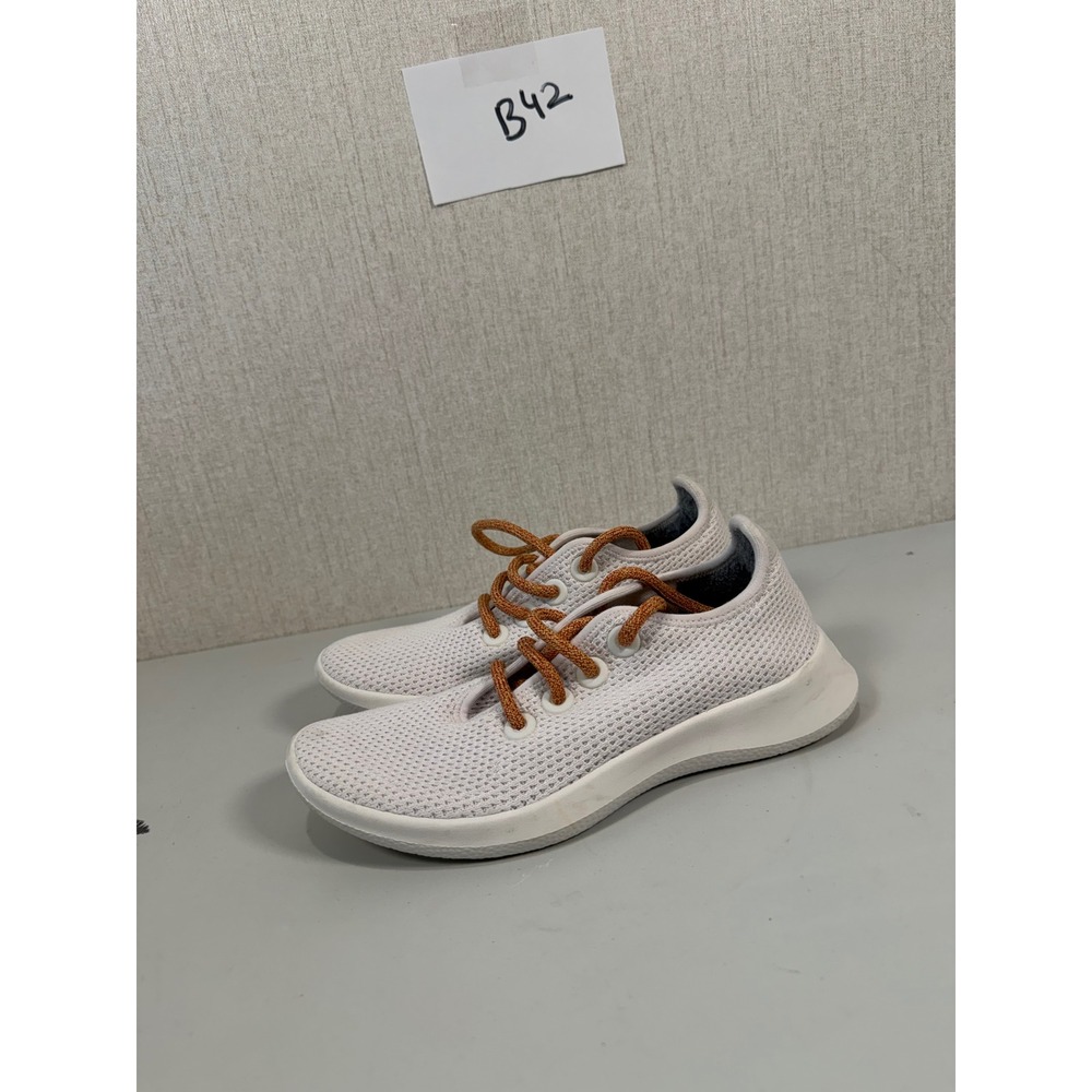 Allbirds Tree Runners Shoes Womens Size 6 Beige Knit Lace Up Casual Sneakers